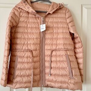 NWT Moncler Pink puffer down Jacket Coat sz 2 Medium